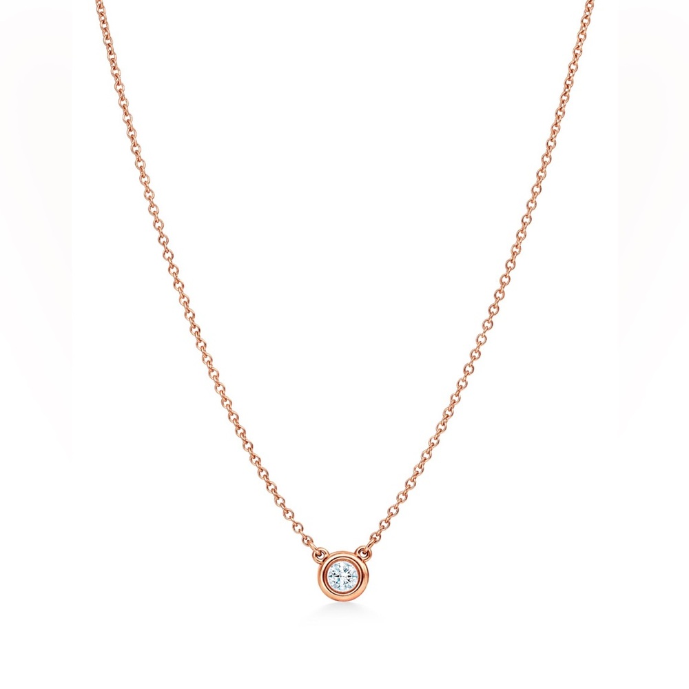 Tiffany Elsa Peretti Diamonds by the Yard Rose Gold Necklace